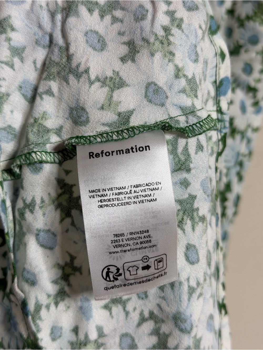 Reformation Beauden Knit Dress Daisy Meadow - Picture 9 of 9
